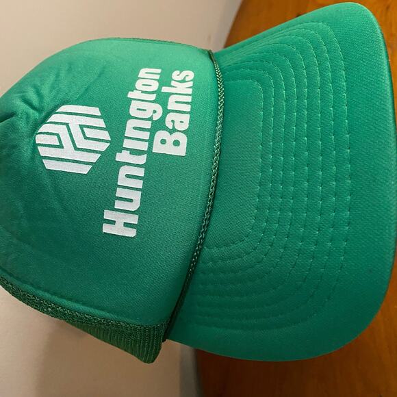 Huntington Banks VSport Vintage Green Trucker Hat Unisex Mens One Size - Picture 3 of 16